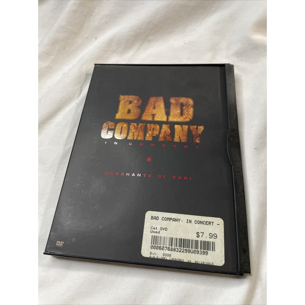 Bad Company In Concert Merchants Of Cool DVD - May Need Buffed
